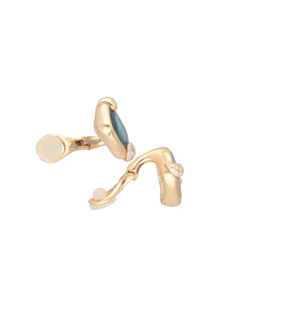 Pomellato - Σκουλαρίκια - Rittrato - 18 καράτια Ροζ χρυσό Τοπάζιο - Διαμάντι #3.2