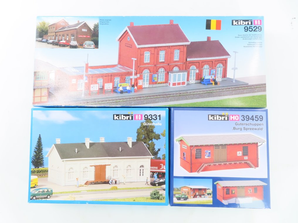 Kibri H0 9331/9529/39459 Model train building kits (3) 3