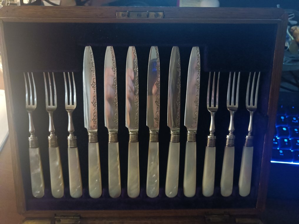 Besteck für 12 Personen - Versilbert, Perlmutt #2.1