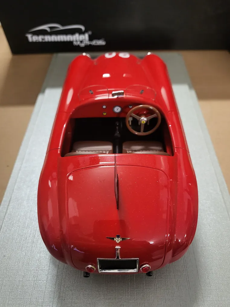 Tecnomodel 1:18 - Modelsportsvogn - Ferrari 166MM 24h Spa 1949 Winner Chinetti - Myte #3.1