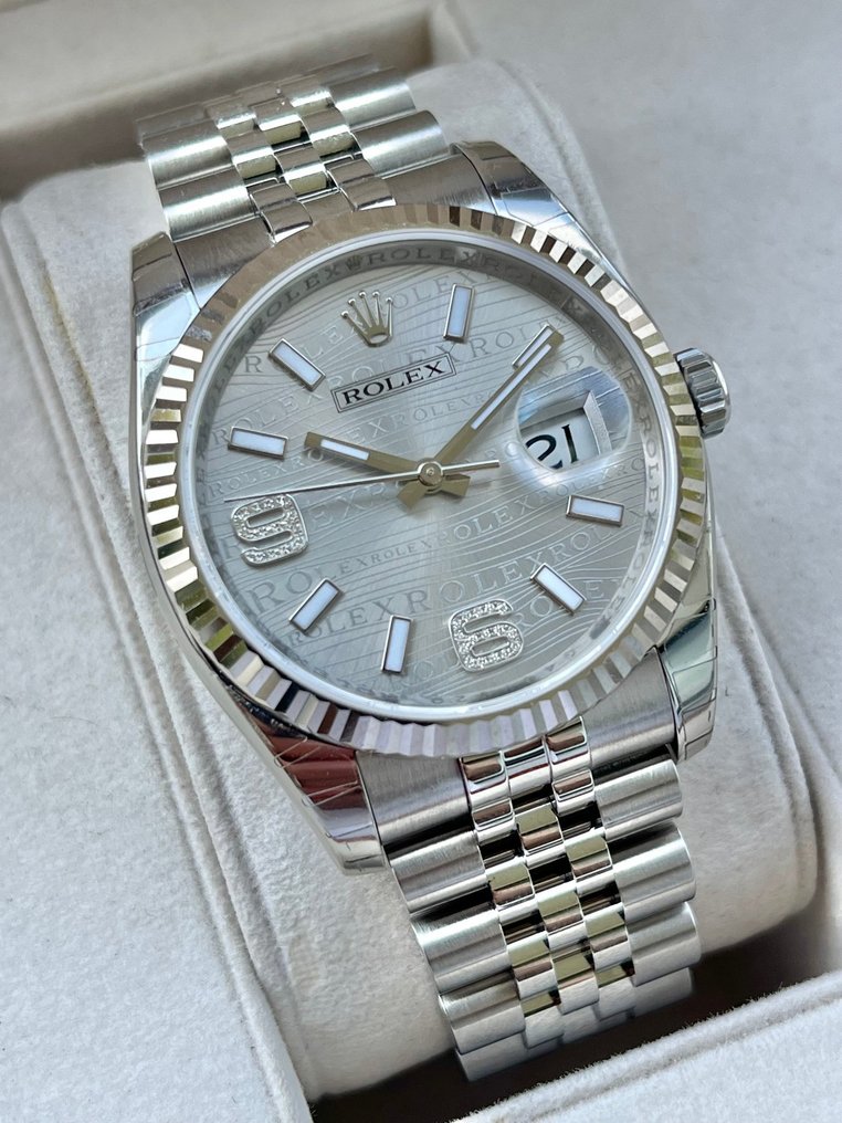 Datejust 36 rhodium deals