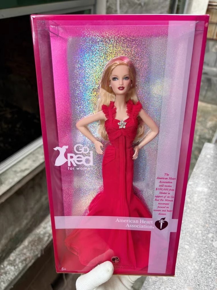 Mattel Bambola Barbie Go Red American Heart Pink Label 2018 2000 2010 Catawiki