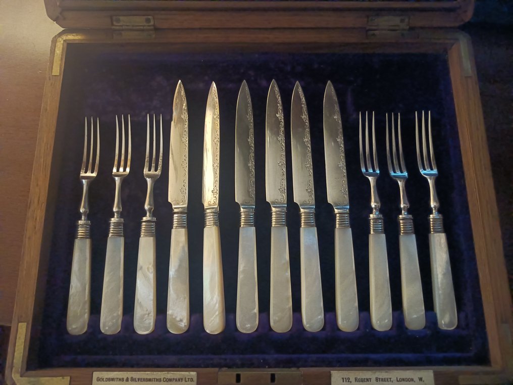 Besteck für 12 Personen - Versilbert, Perlmutt #1.0