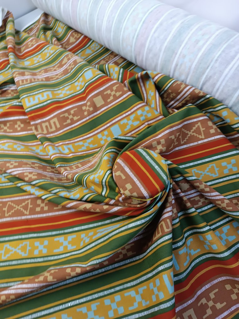 Textile - 400 cm - 160 cm - Hand-printed cotton #2.1