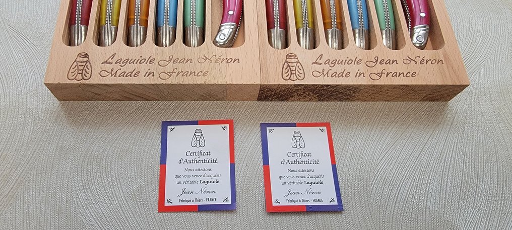 Maitre coutelier Jean Néron - 餐刀套装 (12) - 钢, 塑料 - 牛排刀 #4.3