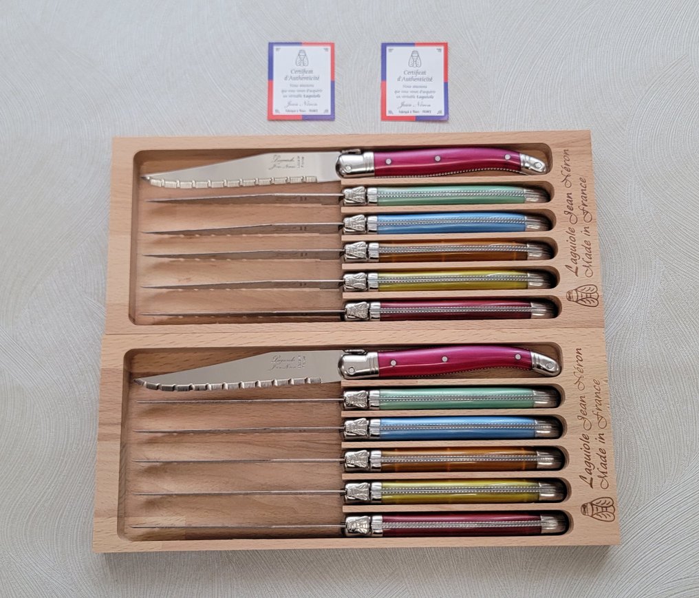 Maitre coutelier Jean Néron - 餐刀套装 (12) - 钢, 塑料 - 牛排刀 #3.2