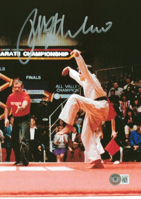 The Karate Kid - Ralph Macchio & William Zabka - Signed 28x35 cm Poster - with Beckett COA #2.1