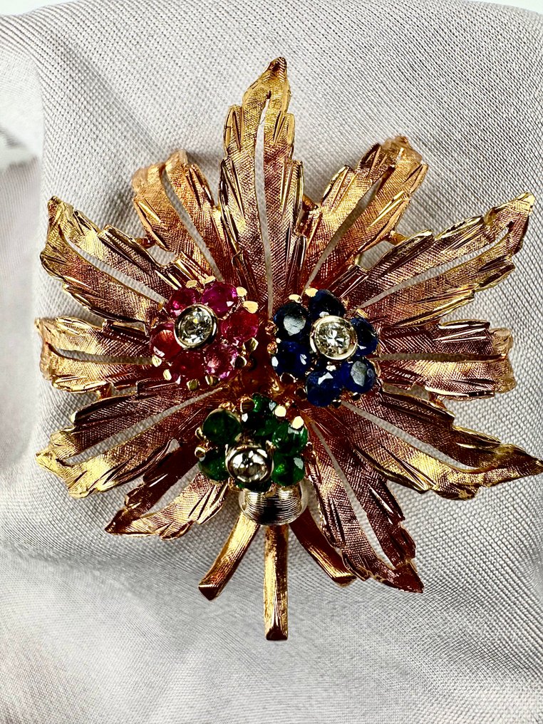 Brosche - 18 kt Roségold #1.0