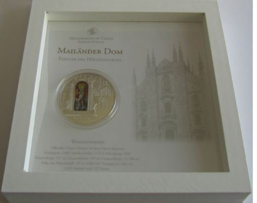 Cook-øerne. 10 Dollars 2013 Windows of History - Mailänder Dom, 50g Proof #1.0