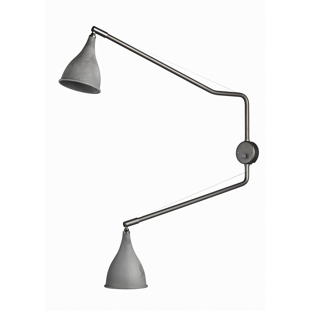 Norr11 - Φωτιστικό - Το Δύο Διπλό Χέρι Βοοειδές Οξειδωμένο - Μέταλλο, Χάλυβας #1.0