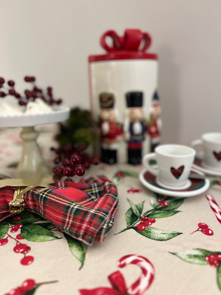 Joyful Christmas tablecloth for large gatherings. - Tablecloth  - 250 cm - 140 cm #2.1