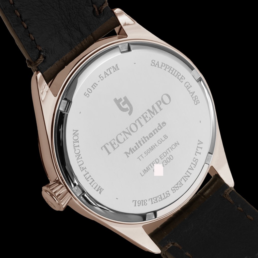 Tecnotempo - "Multihands" - Big Calendar - 39mm - Limited Edition - TT.50MH.GLB (gold tone) - Herren - 2020 und ff. #4.3