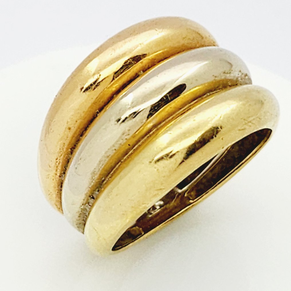 Inel - 18 ct. Aur galben, Aur alb, Aur roz #1.0