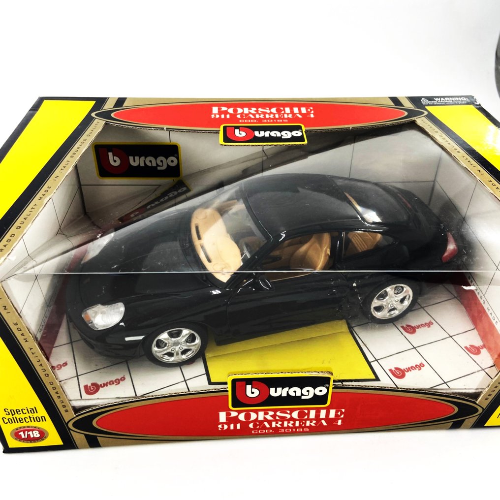 Bburago 1:18 - Αυτοκίνητο μοντελισμού - Porsche 911 Carrera 4 cod.30185 - Special Collection - Στην αυθεντική συσκευασία και έκθεση #3.2