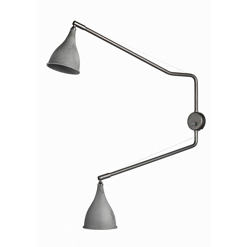 Norr11 - Φωτιστικό - Το Δύο Διπλό Χέρι Βοοειδές Οξειδωμένο - Μέταλλο, Χάλυβας #1.0