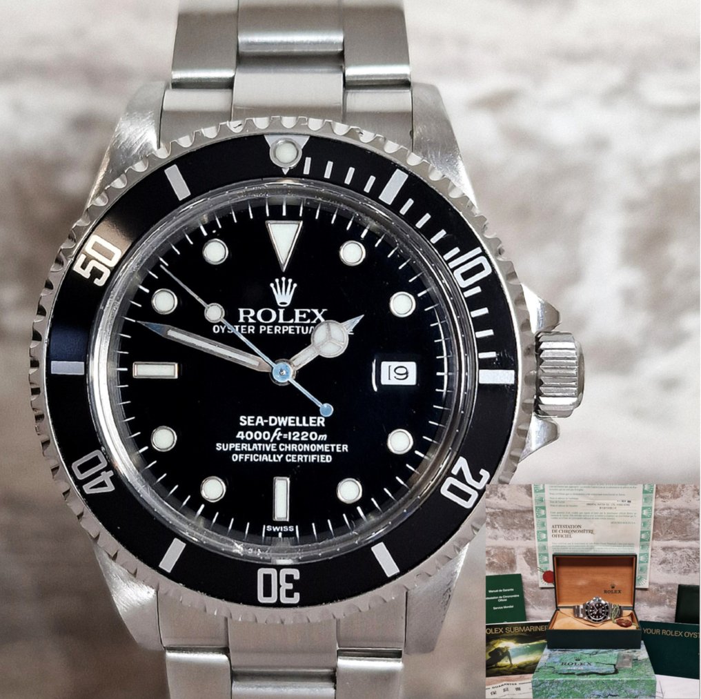 Rolex Sea Dweller 4000ft 1220m No Reserve Price 16600 Men 1998 auction online Catawiki