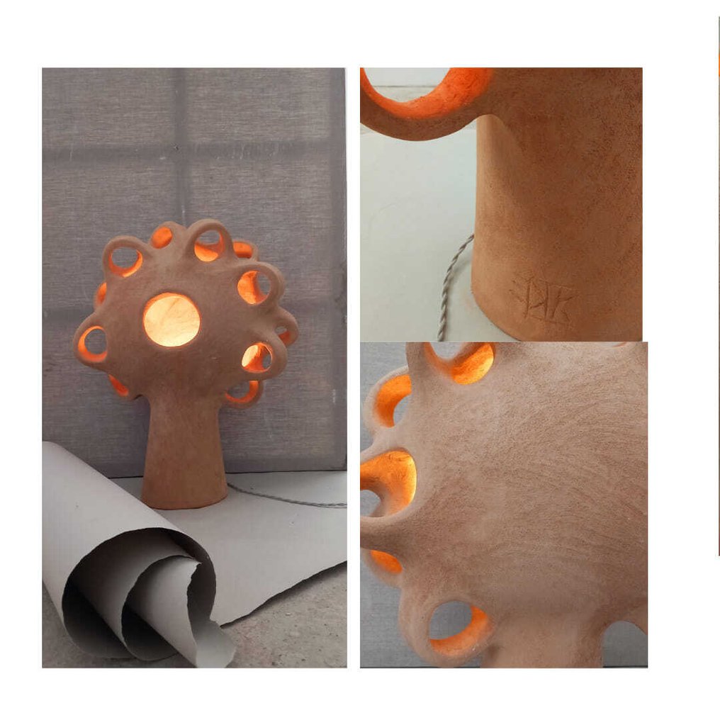 Φωτιστικό - Πηλός, Faience - Υπογεγραμμένη από την Kseniya Kravtsova #1.0