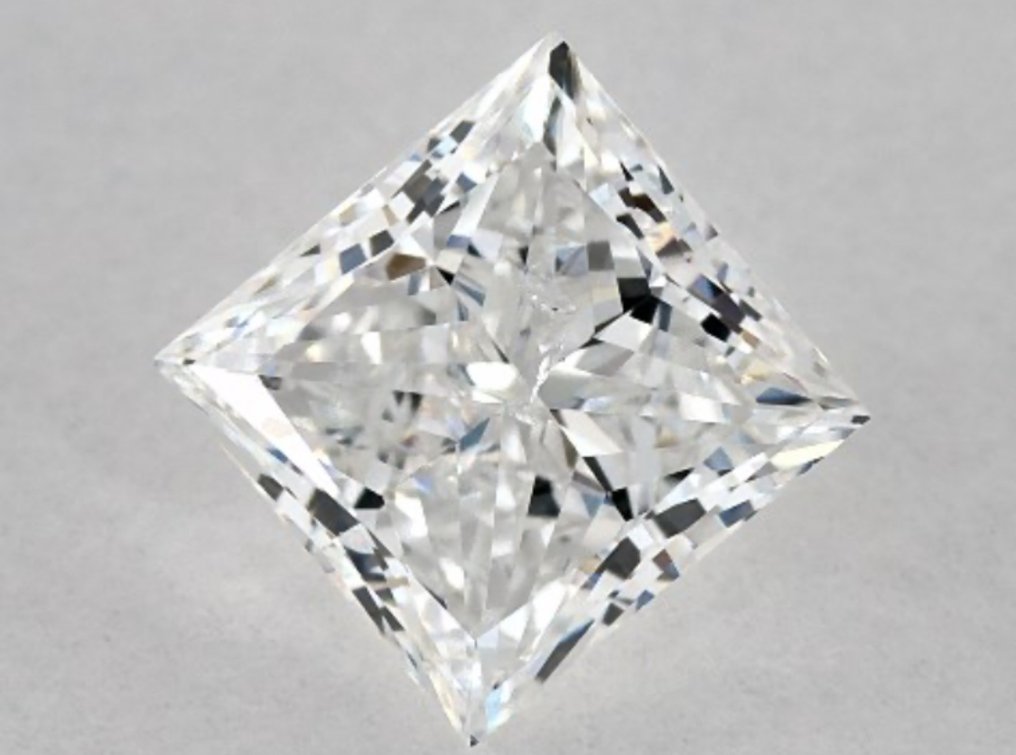 1 pcs 钻石  (天然)  - 0.61 ct - 方形 - F - I1 内含一级 - 意大利宝石学院（IGI） #1.0