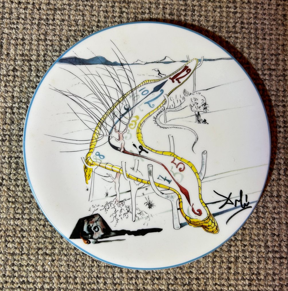Limoges - Salvador Dalí (after) - Plate (6) - Porcelain - The Conquest of the Cosmos #1.0