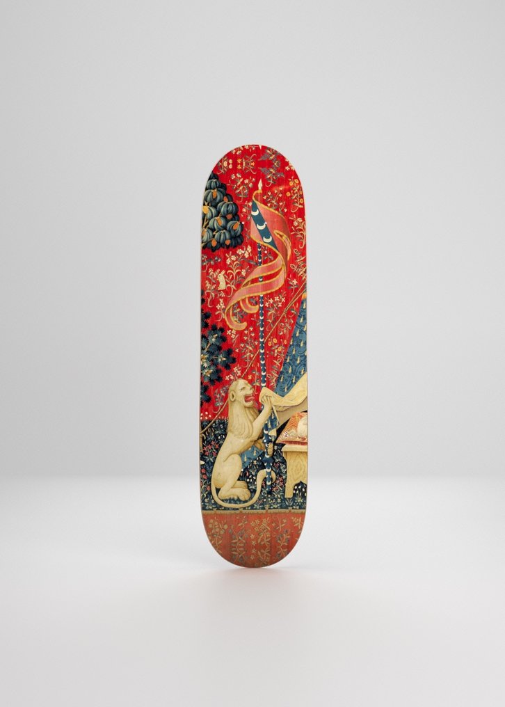 Statuetta - Tre skateboard 'Lady and the Unicorn 1510' #1.0