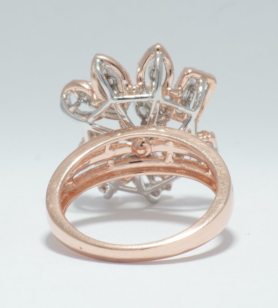 Statement δαχτυλίδι - 14 καράτια Ροζ χρυσό -  0.70ct. tw. Διαμάντι (Φυσικό) - Διαμάντι - Βραχιόλι γαμήλιου κοκτέιλ #3.2