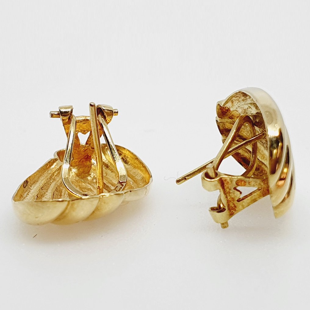 Pendientes - 18 quilates Oro amarillo, Oro blanco -  0.03ct. tw. Diamante (Natural)  #3.2