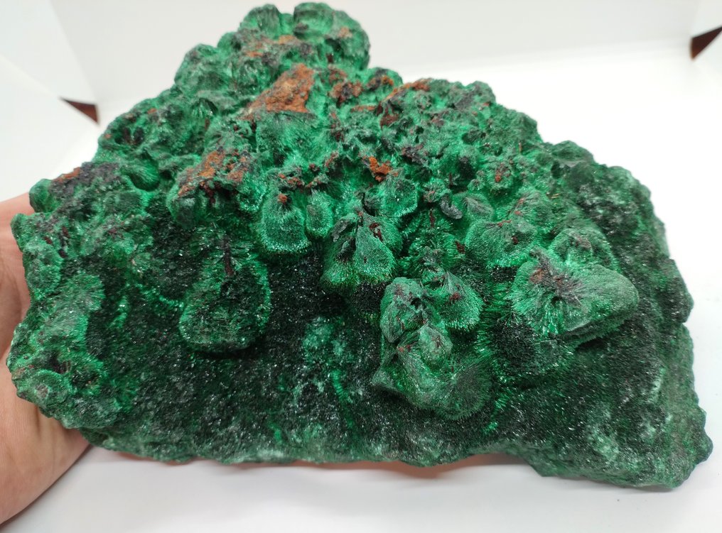 Υπέροχο Μεγάλο Κρύσταλλο Αδιάβροχο ινώδες μαλαχίτης- 2.25 kg #1.0