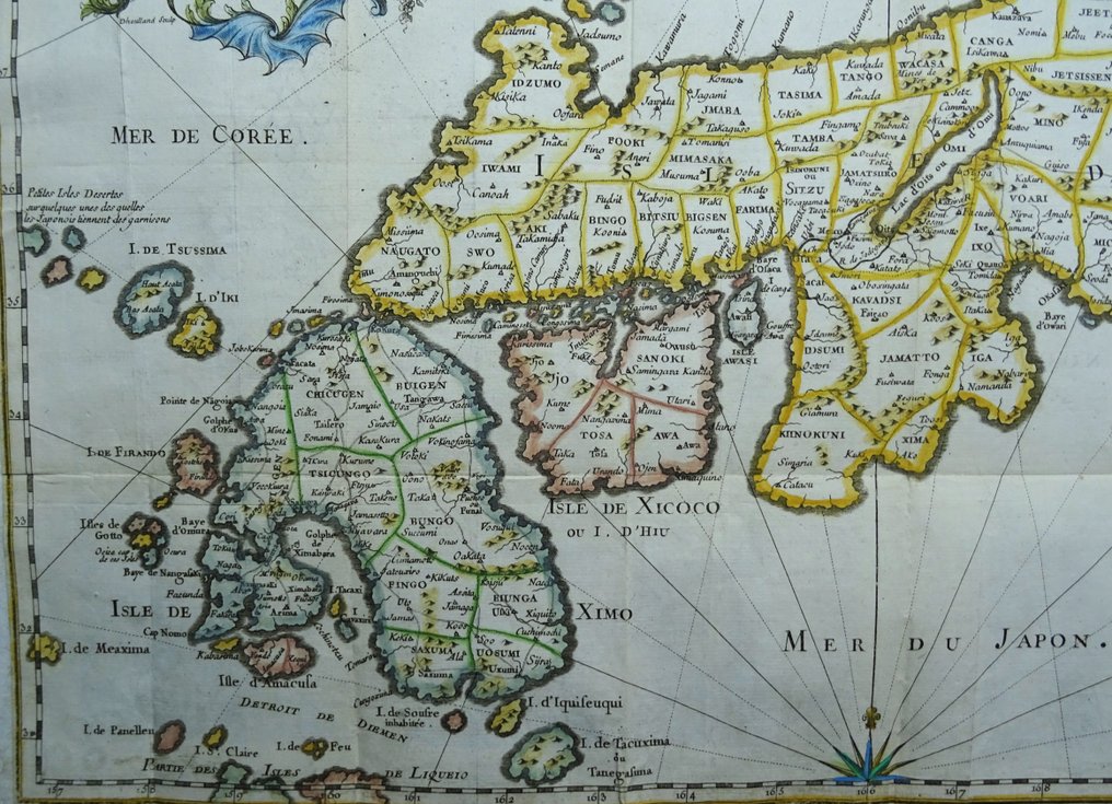 Ιαπωνία - Οσάκα; P.F.X. De Charlevoix / Dheulland - Carte de l'empire du Japon, dressée sur les auteurs japonois, .... - 1721-1750 #4.3