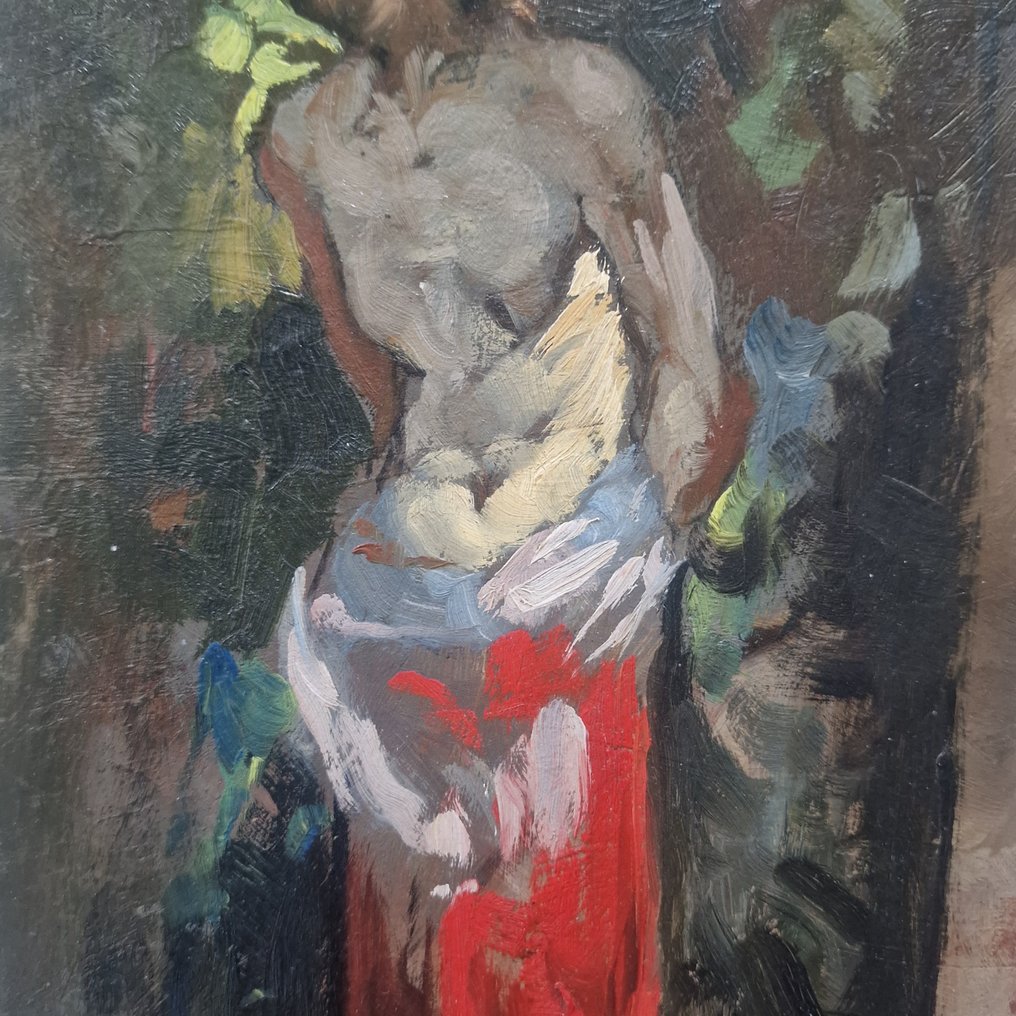 Alessio Issupoff (1889-1957) - Donna tra fiori #3.2