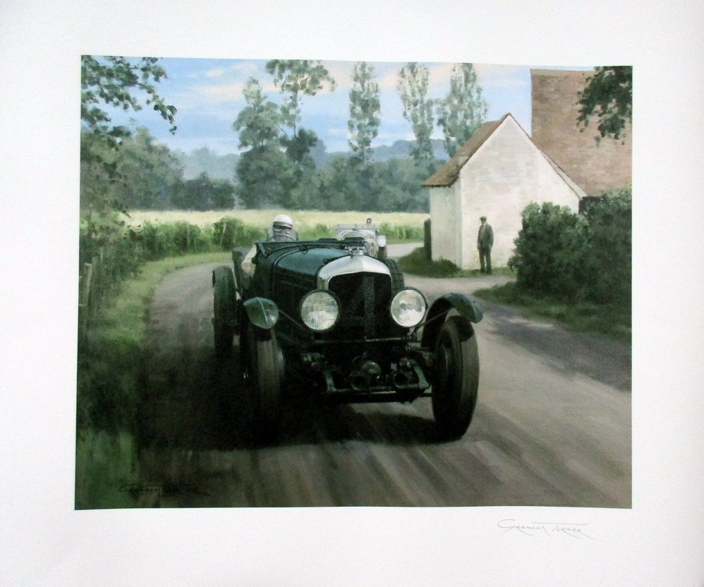 Bentley Speed 6 #4 Barnato/Kidston Winners Le Mans 1930 - Giclée Print published from a gouache painting - Bentley #1.0