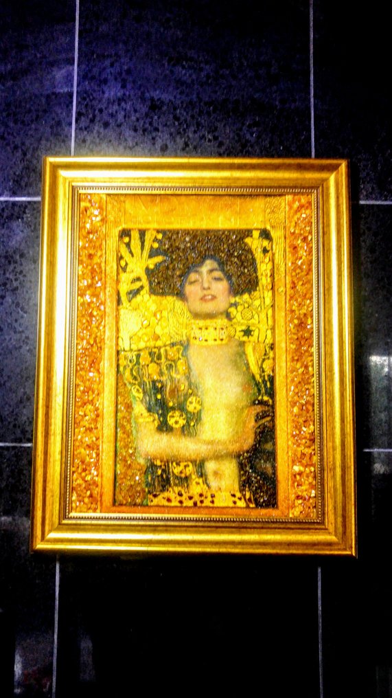 100% Natural - Amber - Baltic Amber mosaic - Klimt Picture - New collection - 48 cm - 38 cm #1.0