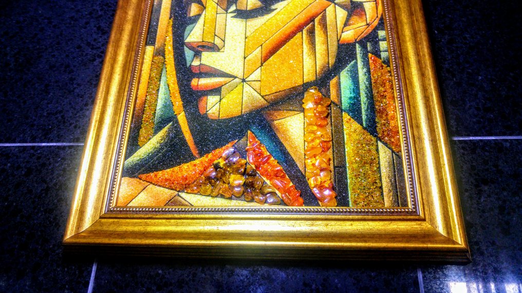 Baltic Amber mosaic - Picture - New collection - Amber - 48 cm - 38 cm #2.1