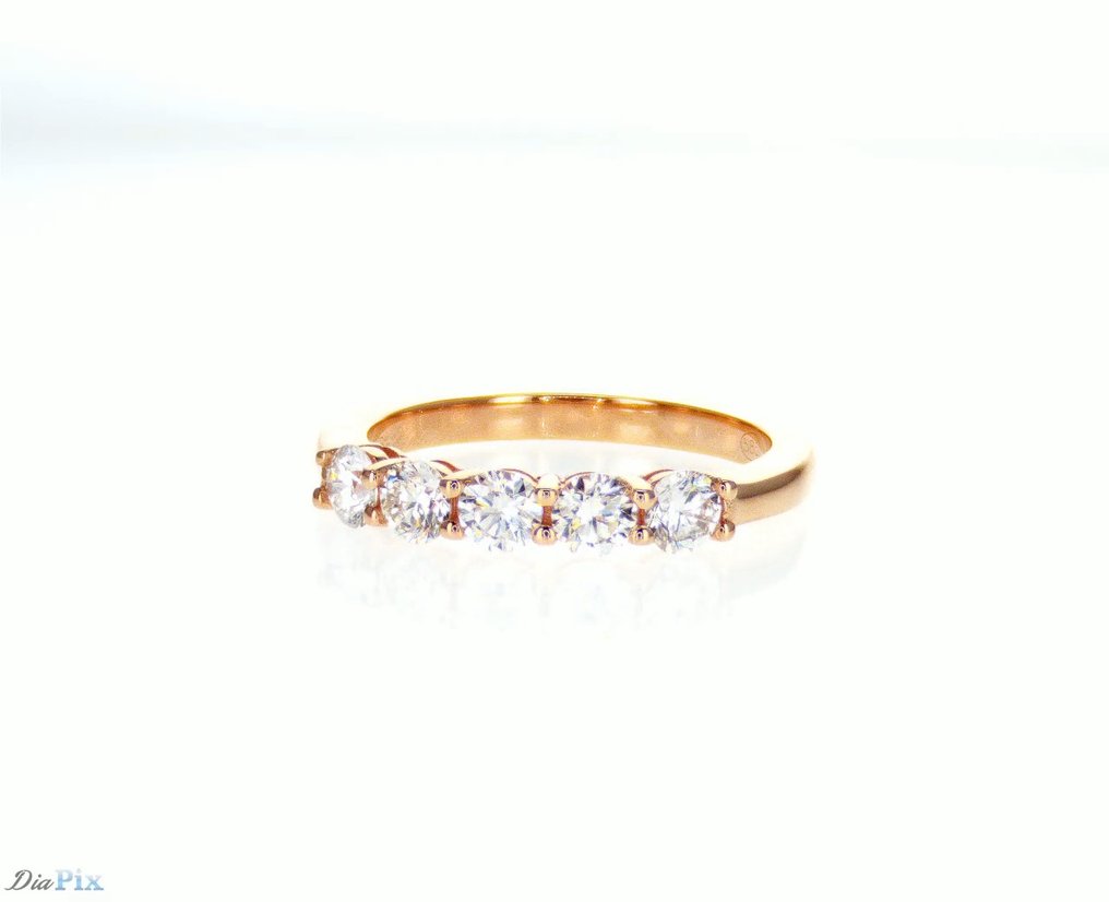 Eeuwigheidsring - 14 karaat Roségoud - 1.02ct. tw. Diamant (Natuurlijk) #1.0