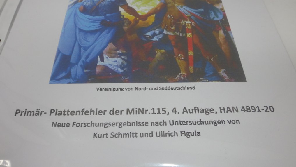 德意志帝國 1920 - Genius 与 Fackel 研究收藏，含有45个板块缺陷。 - 115 ** MNH verschiedene Farben #2.1