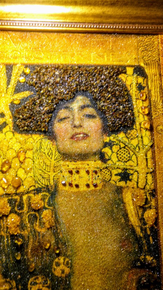 100% Natural - Amber - Baltic Amber mosaic - Klimt Picture - New collection - 48 cm - 38 cm #3.2