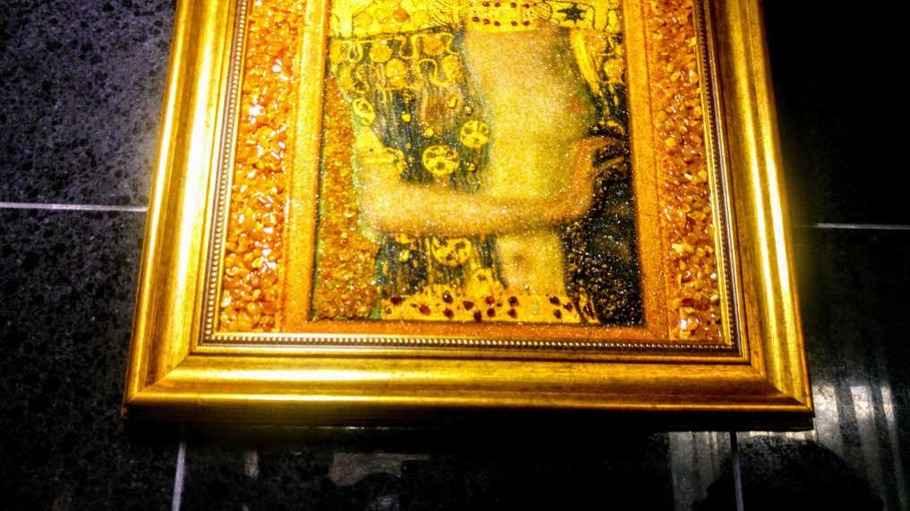 100% Natural - Amber - Baltic Amber mosaic - Klimt Picture - New collection - 48 cm - 38 cm #1.0