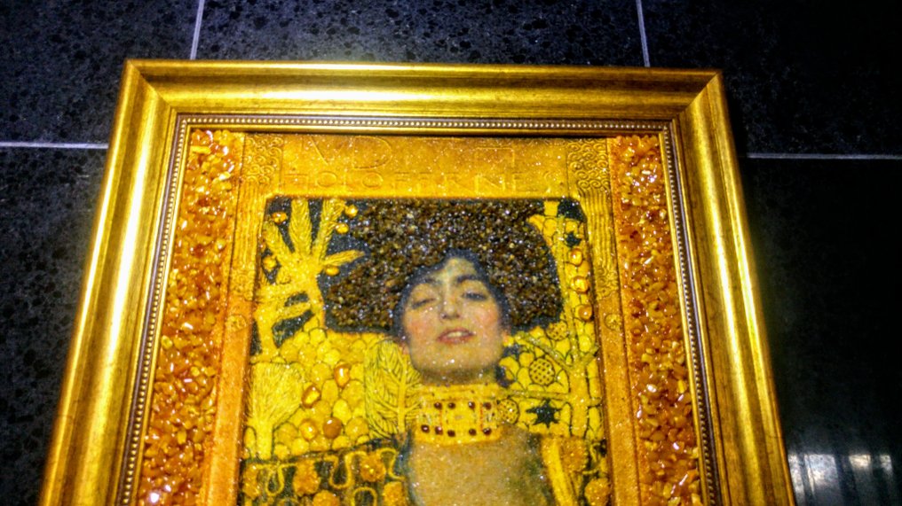 100% Natural - Amber - Baltic Amber mosaic - Klimt Picture - New collection - 48 cm - 38 cm #2.1