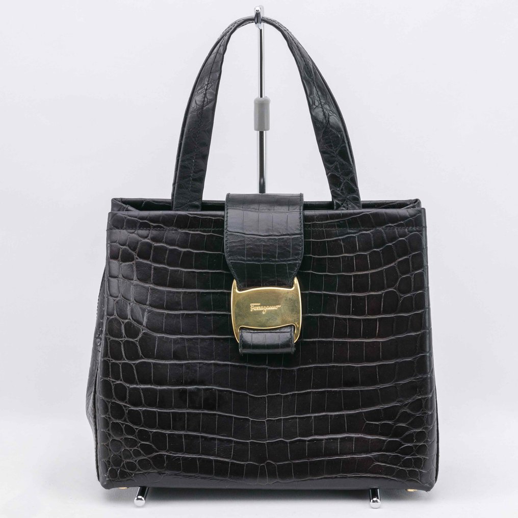 Salvatore ferragamo crocodile bag discount