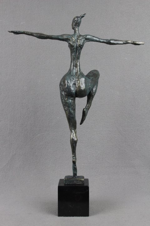 Γλυπτό, Milo - Female Figure - 52 cm - Πατιναρισμένος μπρούτζος #4.3
