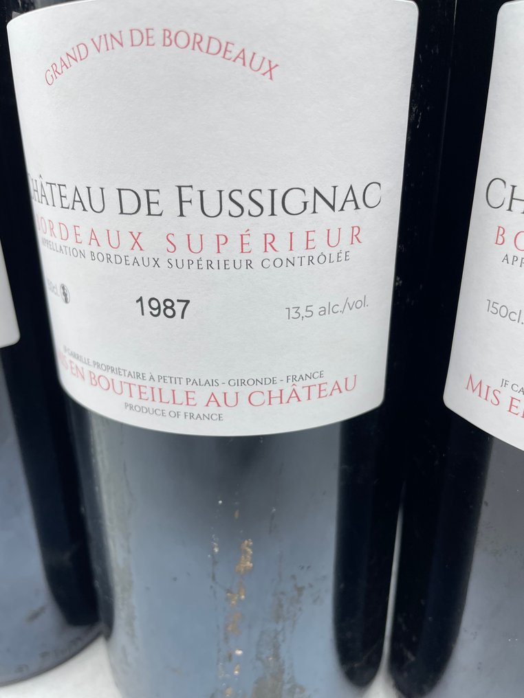 1987 Château de Fussignac Bordeaux superieur - 波爾多 - 6 馬格南瓶 (1.5L) #2.1