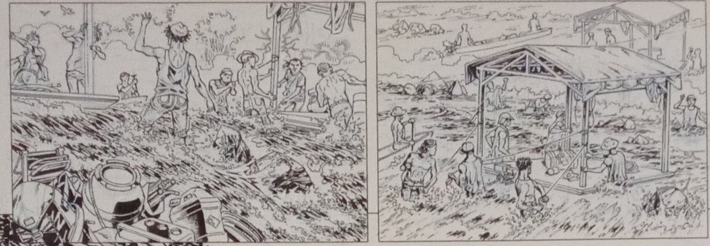 Toublanc, Frédéric - 1 Original page - Tanguy & Laverdure, les Chevaliers du ciel T4 - Taiaut sur Bandits - 2015 #3.2