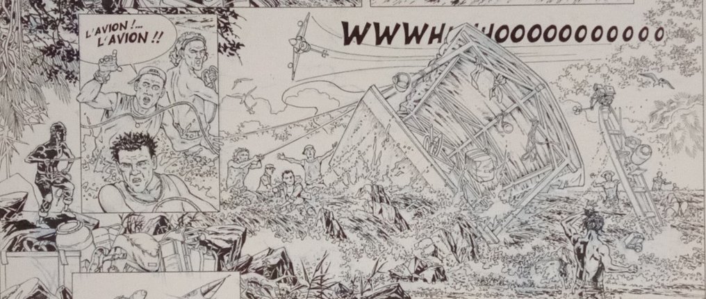 Toublanc, Frédéric - 1 Original page - Tanguy & Laverdure, les Chevaliers du ciel T4 - Taiaut sur Bandits - 2015 #4.3