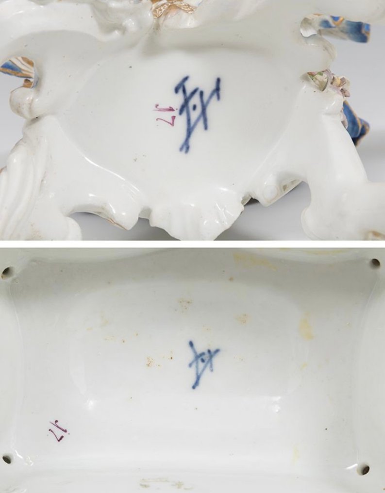 Óra - Meissen - Porcelán - 1750-1800 #4.3