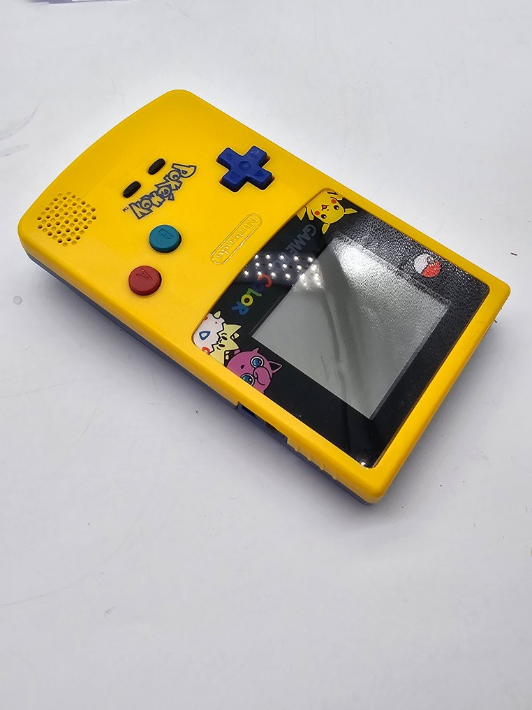 Nintendo - Gameboy Color - Limited Pichu Edition 1998 (new shell) + Pokemon Green + Crystal - Video game console + games - with box protectors #4.3
