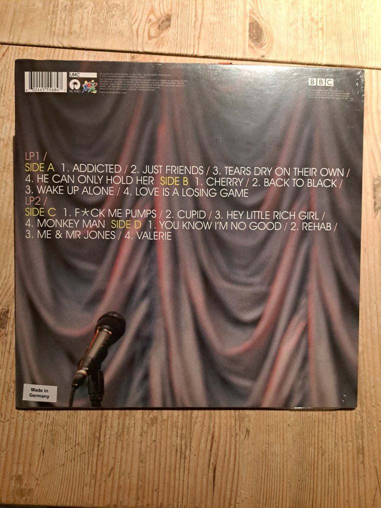 Amy Winehouse - Live At Glastonbury 2007 (2lp) - Άλμπουμ 2xLP (διπλό άλμπουμ) - 2007 #1.0