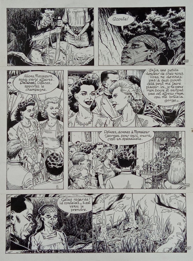Auclair, Claude - 1 Original page - Le Sang des flamboyants - 1984 #1.0