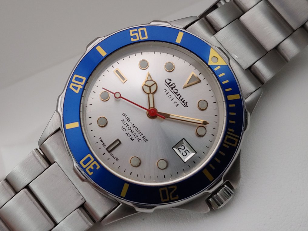 Altanus Automatic Diver Sub Swiss Made Eta 2677 Senza Prezzo di Riserva 7591 Uomo 1990 1999 Catawiki