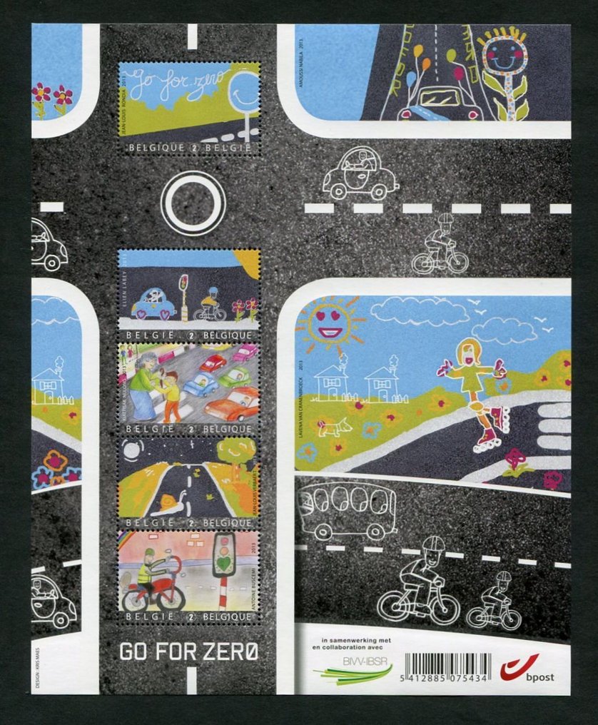 Belgium 2013 - Full collection of stamps and blocks as provided on Davo album pages. #4.3