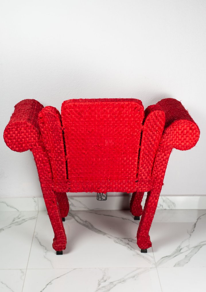 Anacleto Spazzapan - 扶手椅子 - 钢, 纺织品 #3.2