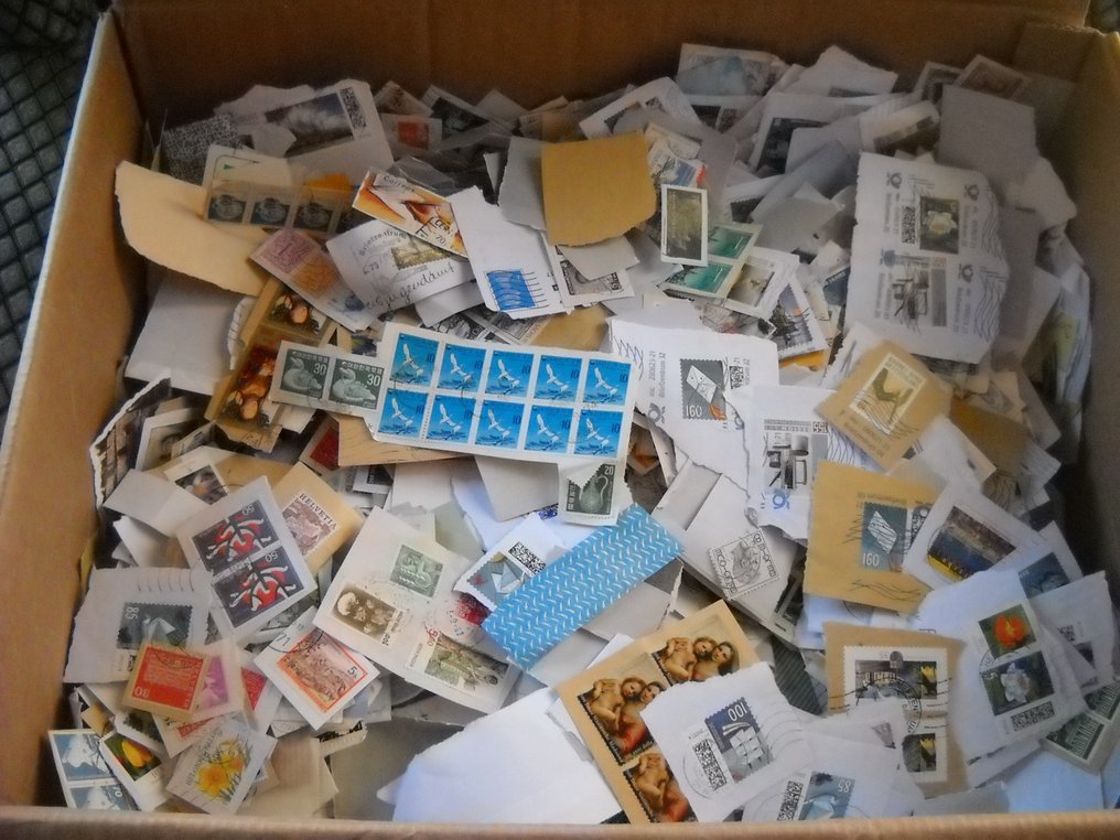 World - A lot of stamps on paper #4.3